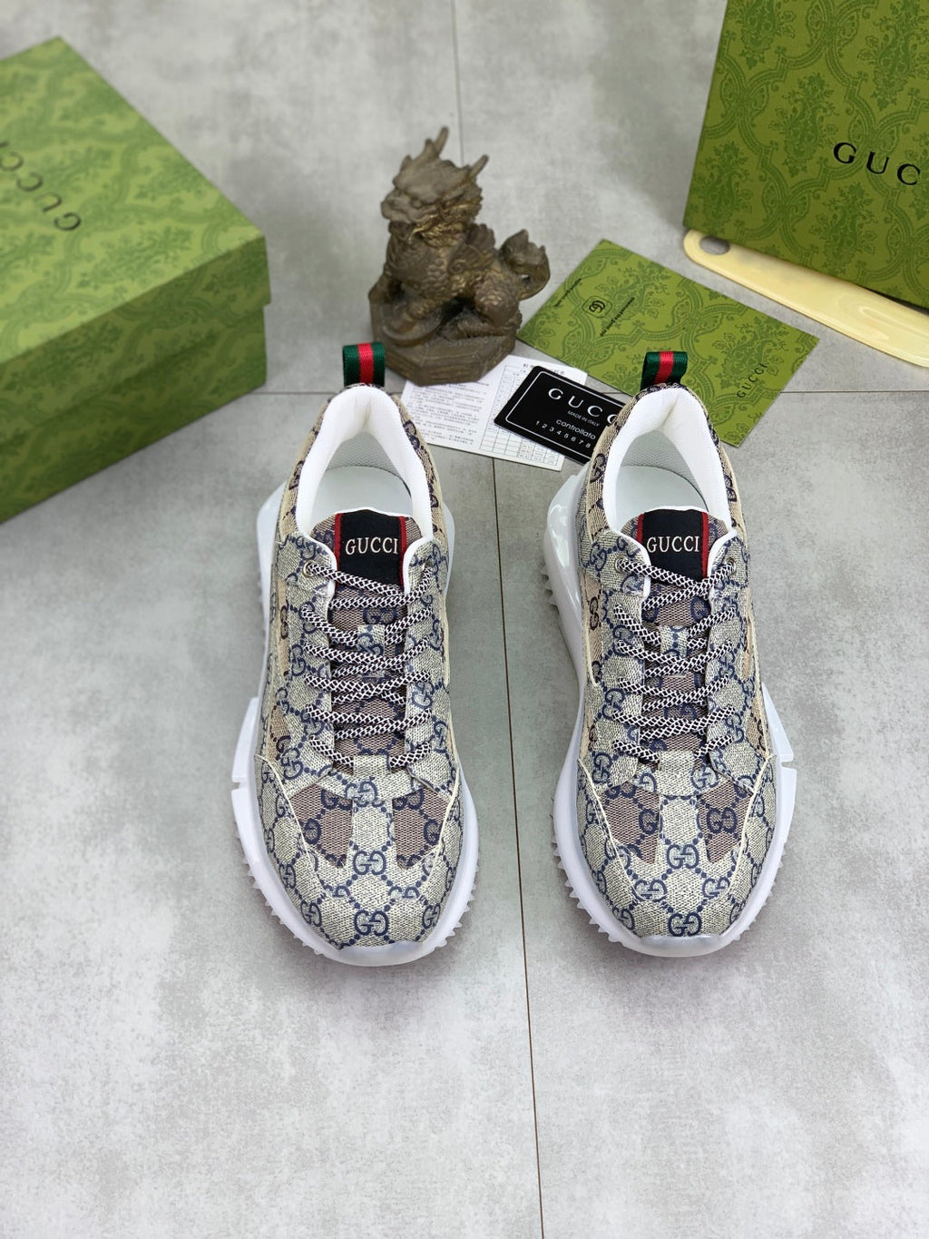 GG men's casual sneakers with print 0725062701