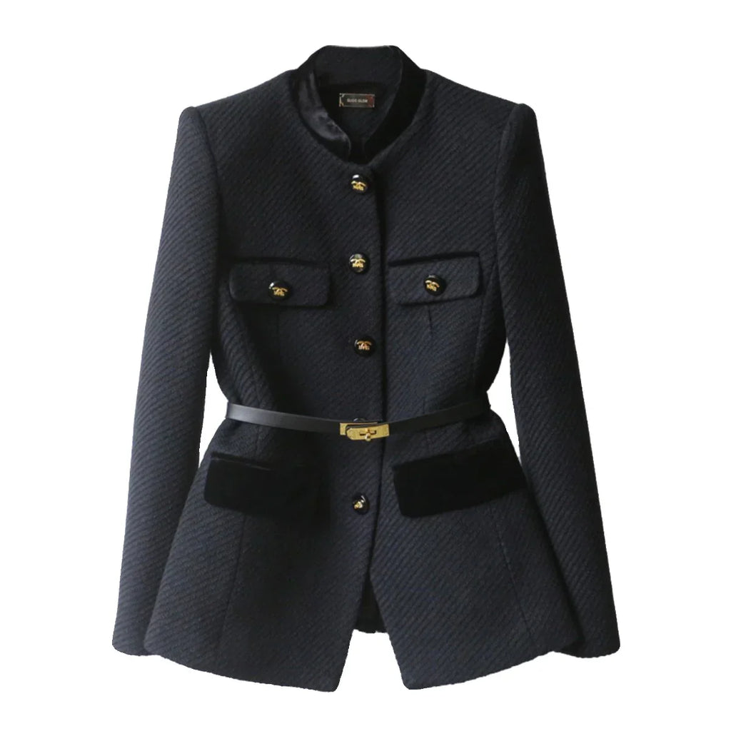 Autumn And Winter New Fashion Long Waist Slimming Coat PD052024011009