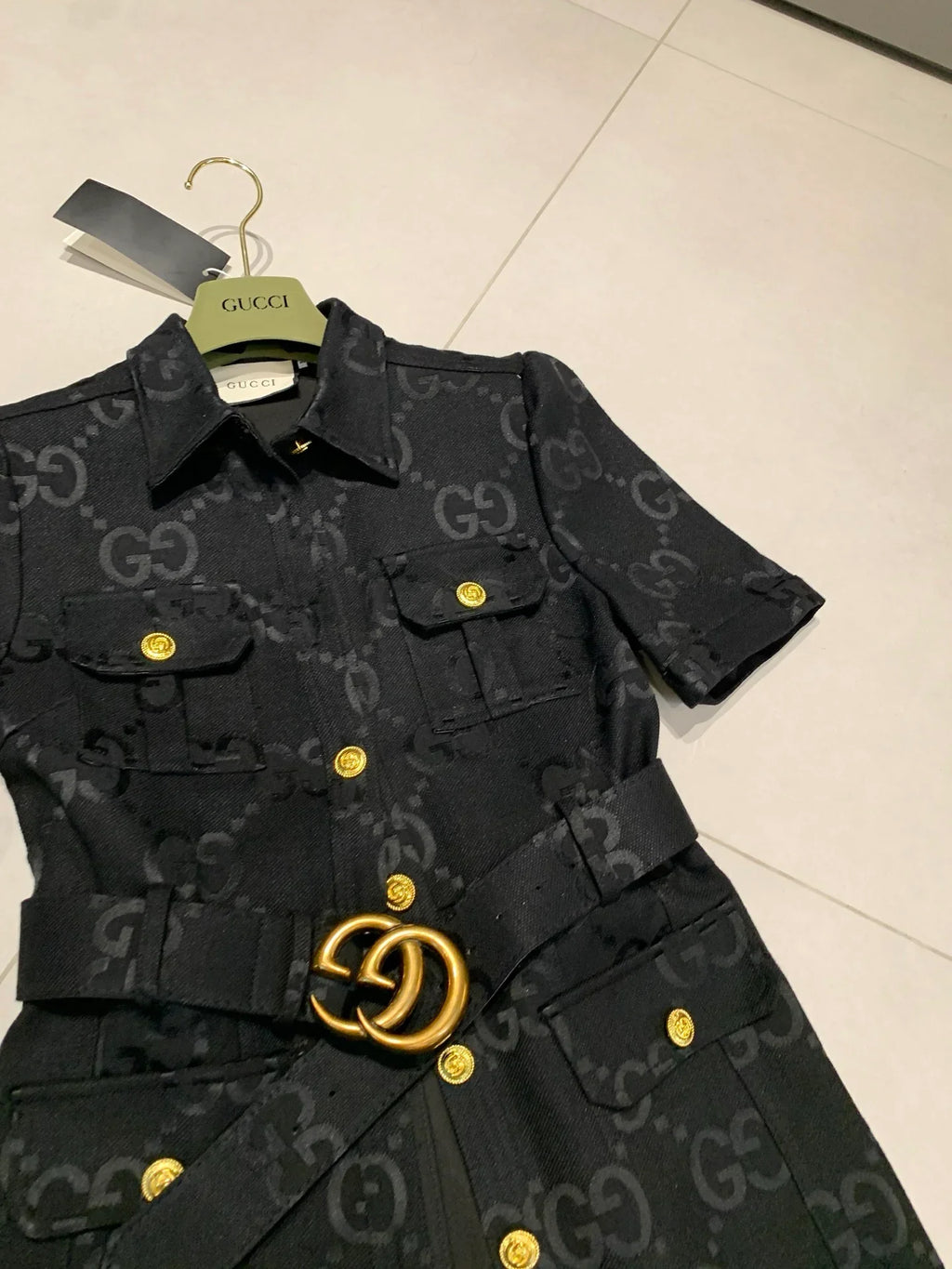 Medium to long classic slim fit denim dress 1025061816