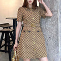New style classic versatile jacquard dress for early spring 0724030501