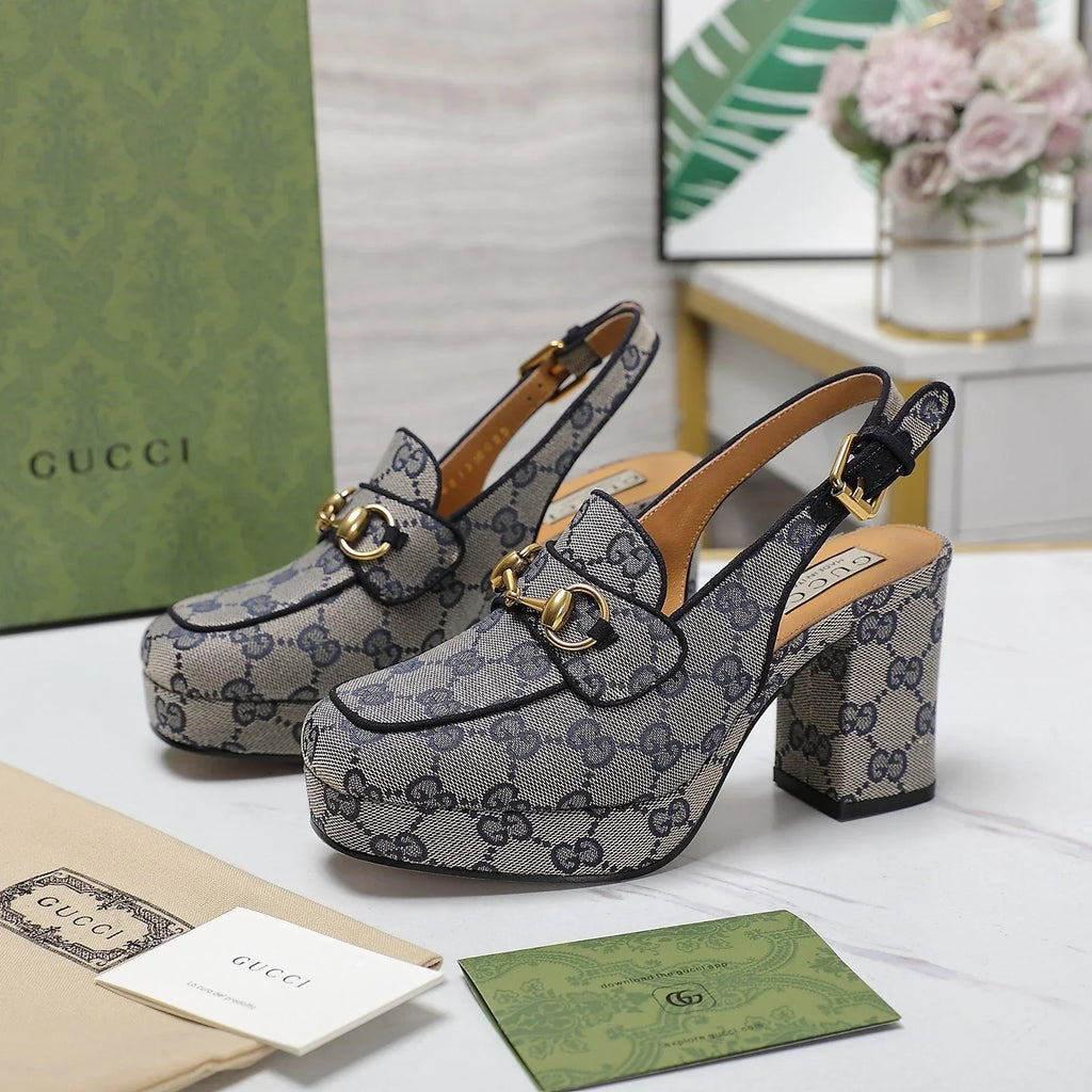 New Women's Horsebit Mid-heeled Sandals and High Heels