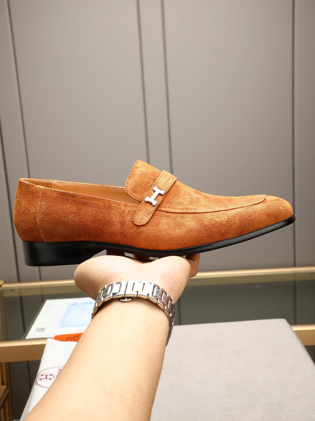 New HMS business formal leather shoes 0725062404