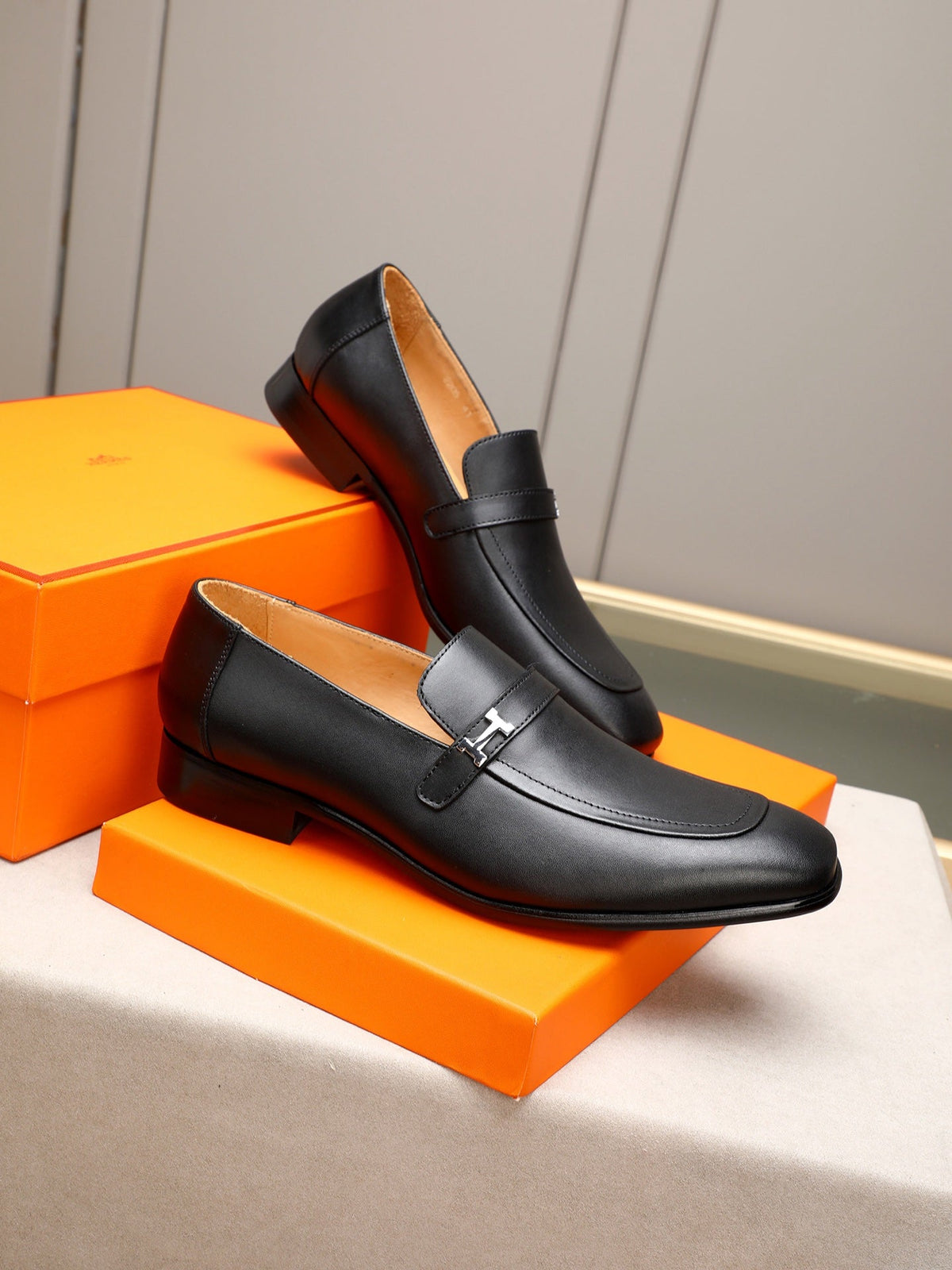 New HMS business formal leather shoes 0725062404