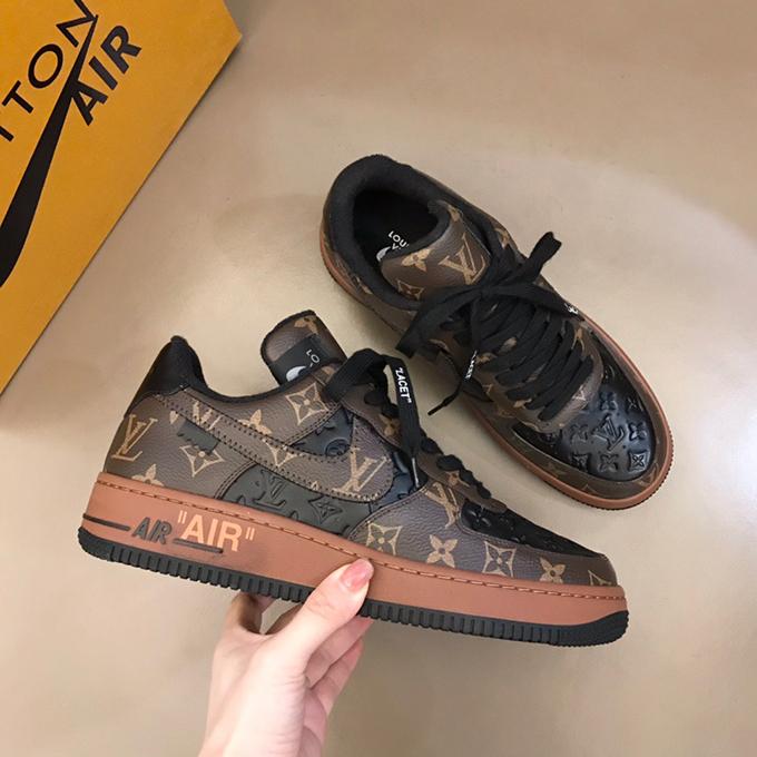 Printed  Force One Couple Sports Shoes