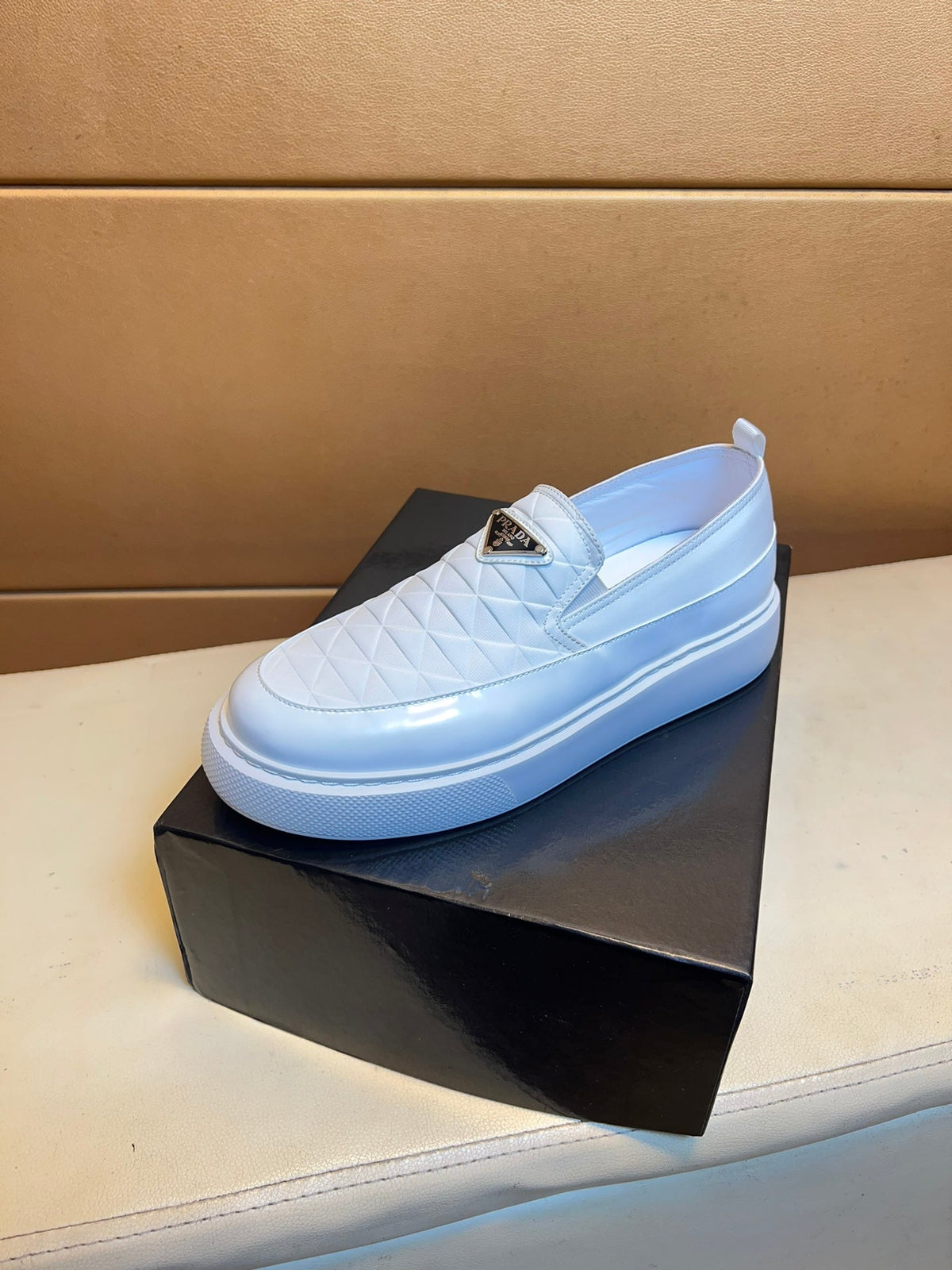 PRD triangle print slip-on sneakers 0724101405