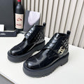 New A Grade Leather C Logo Handmade Women's BootsXC052024081901