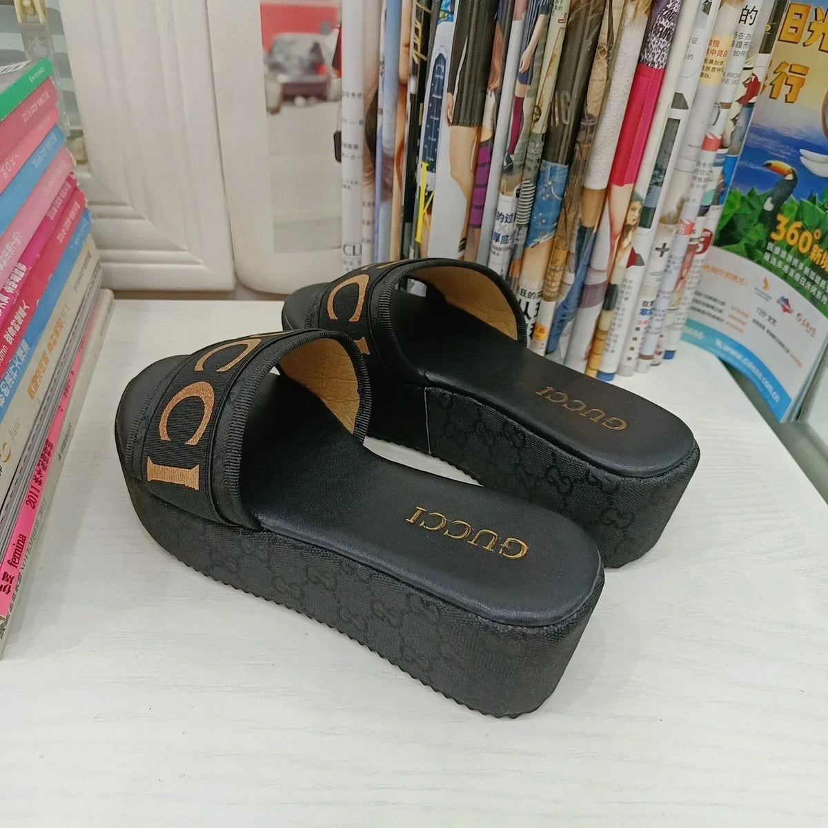 New Metallic Letter Women's Sandals 1024031806