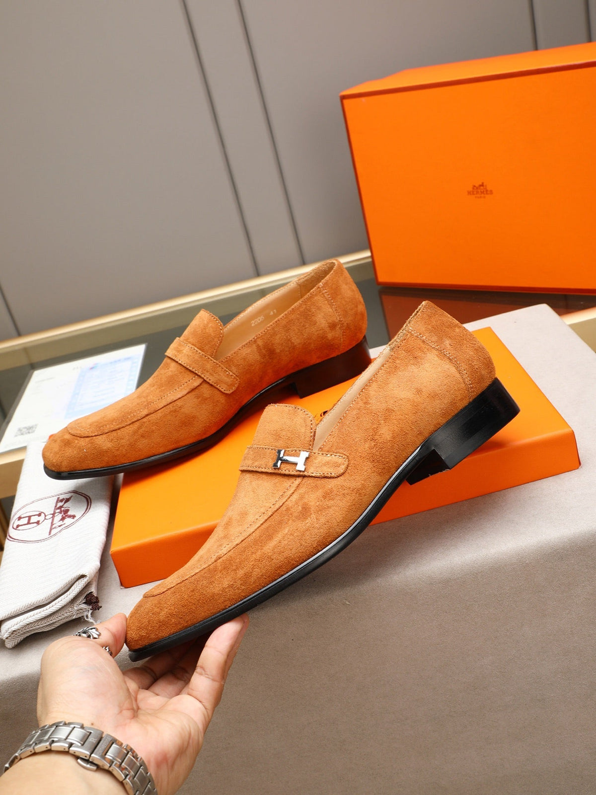 New HMS business formal leather shoes 0725062404