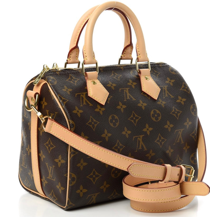 Handmade Leather Handbag Monogram Speedy 25 / 35 Bandouliere