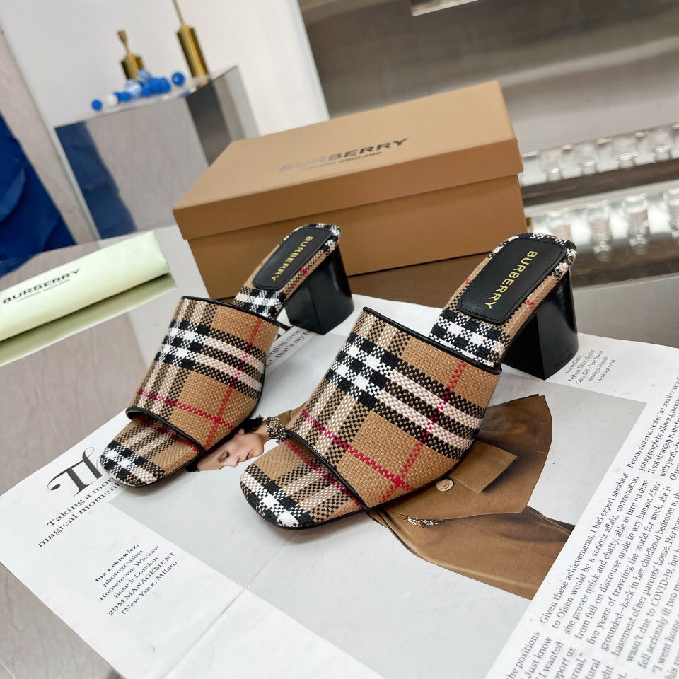 Thick heel sandals slippers 1824041116