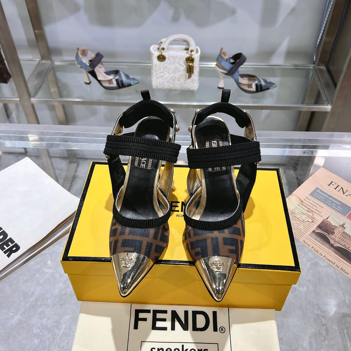 FD fashion printed pointed high heels 0725031801
