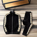 Men's Printed Sweater Sweatpants Casual Suit Sportswear Two Piece Set-01