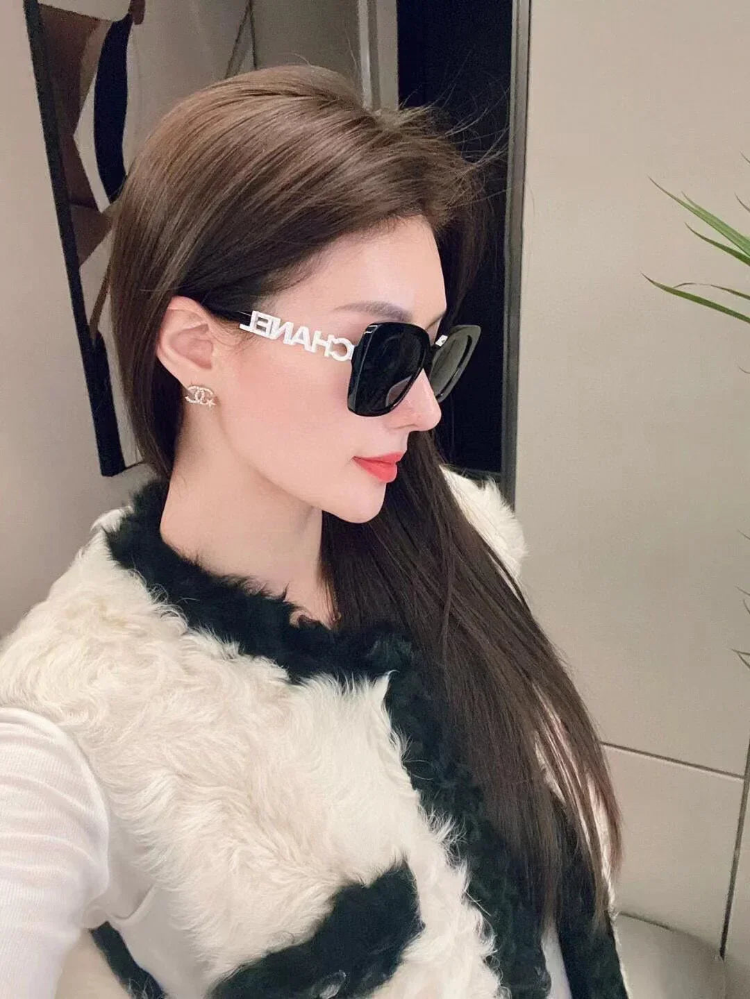 Black Frame Plain UV Protection SunglassesPD05202411904