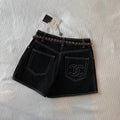 Black Jean Summer New C Logo Women's Shorts