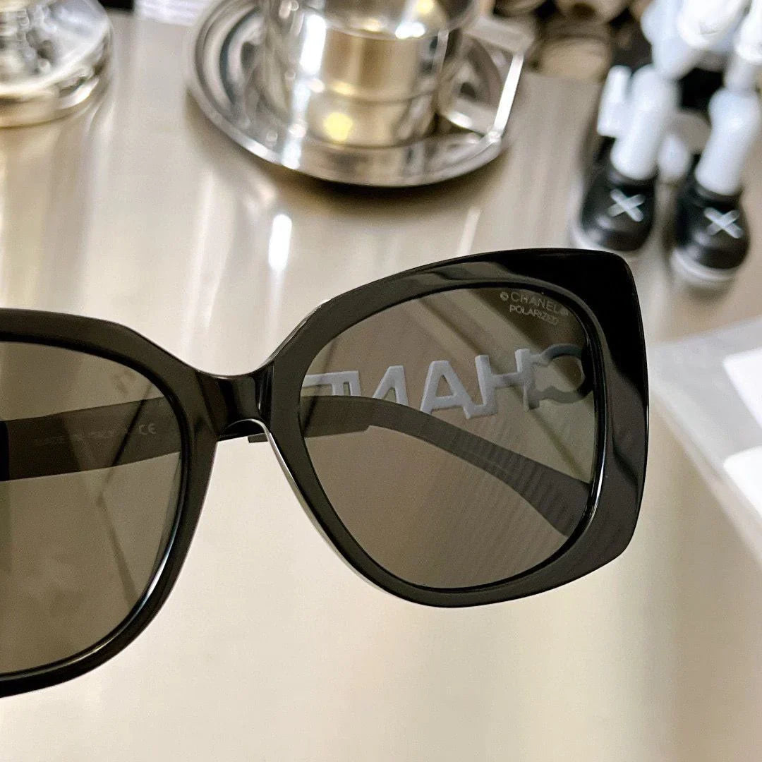 Black Frame Plain UV Protection SunglassesPD05202411904